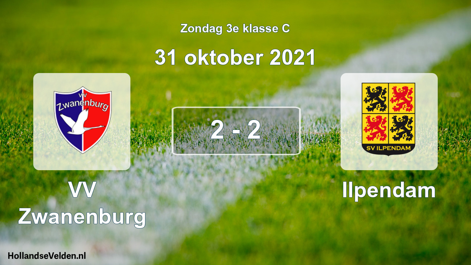 Total number of matches played: VV Zwanenburg - Ilpendam 2 - 2 (31 October 2021)