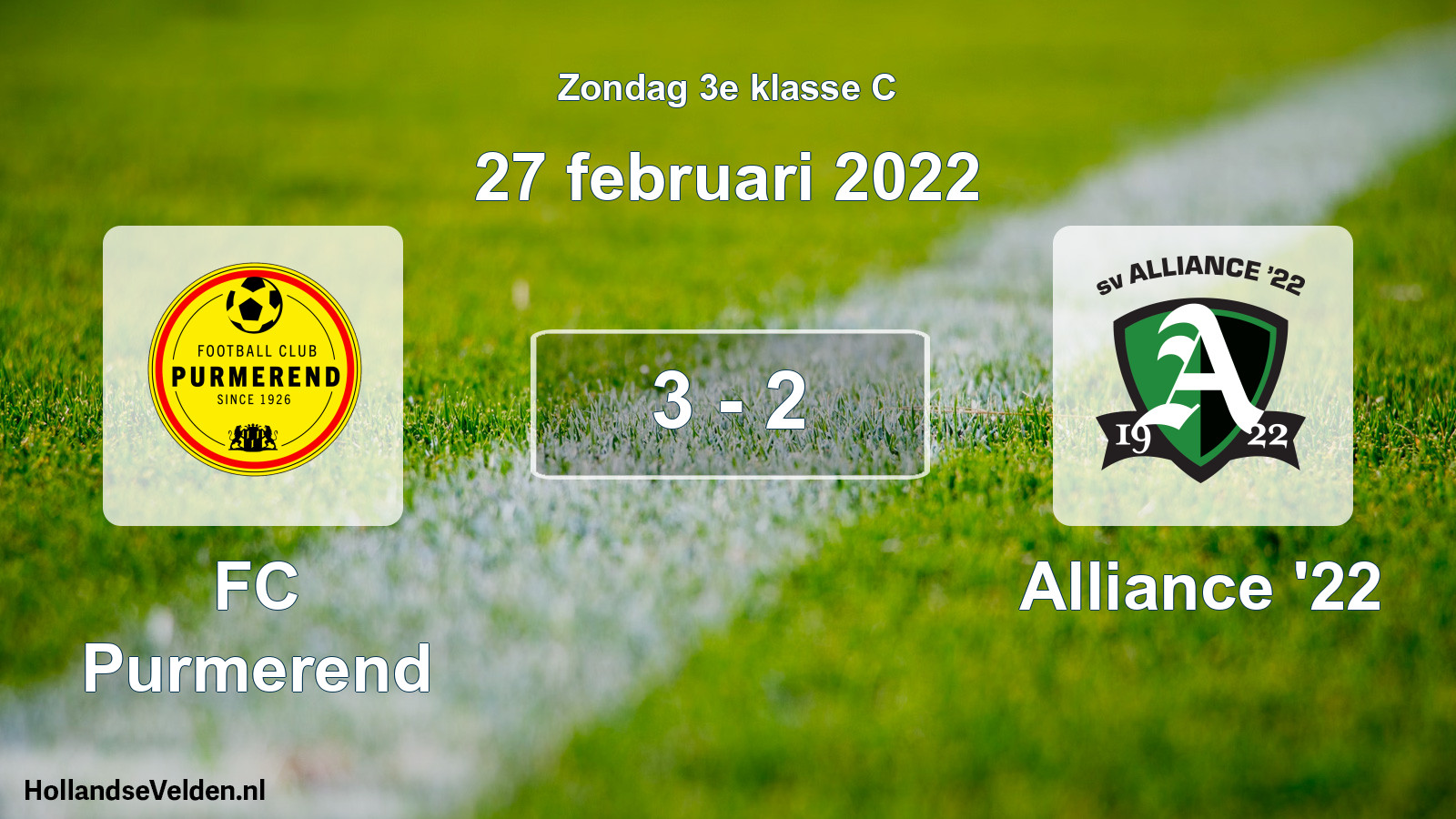 Total number of matches played: FC Purmerend - Alliance '22 3 - 2 (27 February 2022)