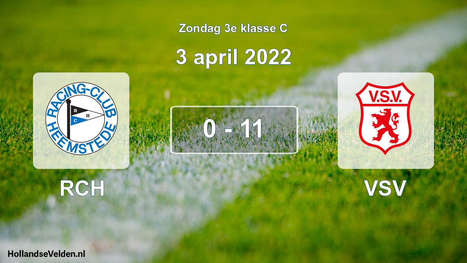 Total number of matches played: RCH - VSV 0 - 11 (3 April 2022)
