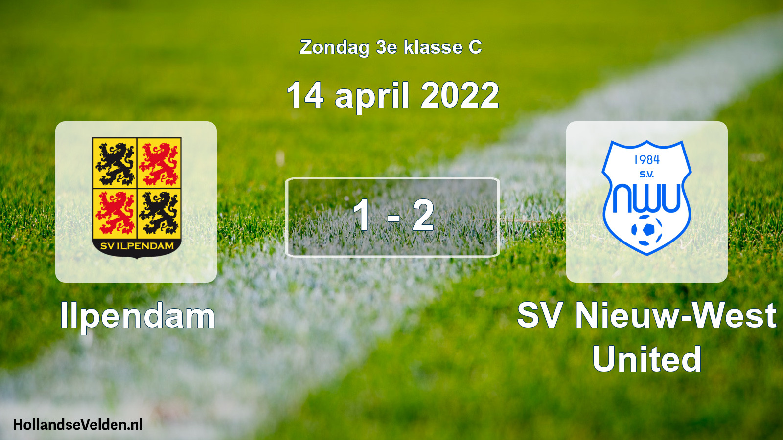 Total number of matches played: Ilpendam - SV Nieuw-West United 1 - 2 (14 April 2022)