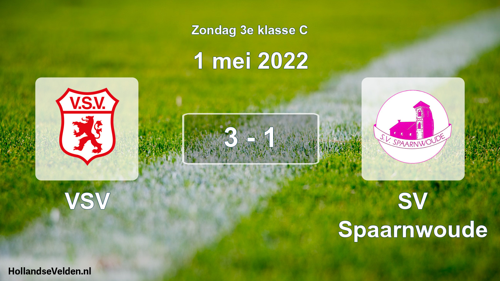 Total number of matches played: VSV - SV Spaarnwoude 3 - 1 (1 May 2022)