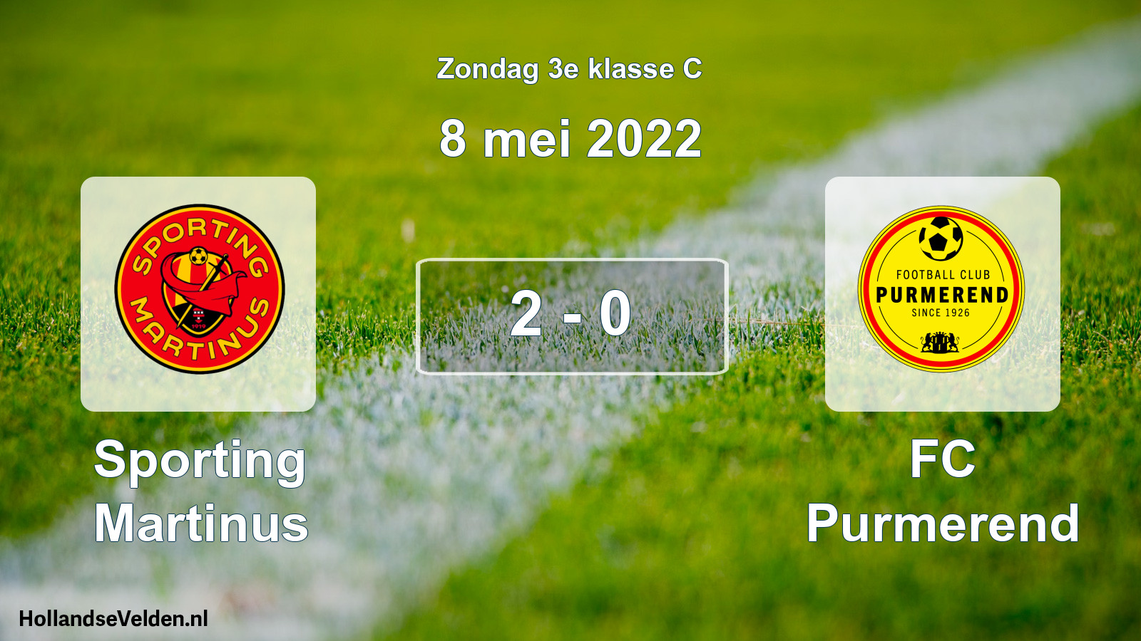 Total number of matches played: Sporting Martinus - FC Purmerend 2 - 0 (8 May 2022)