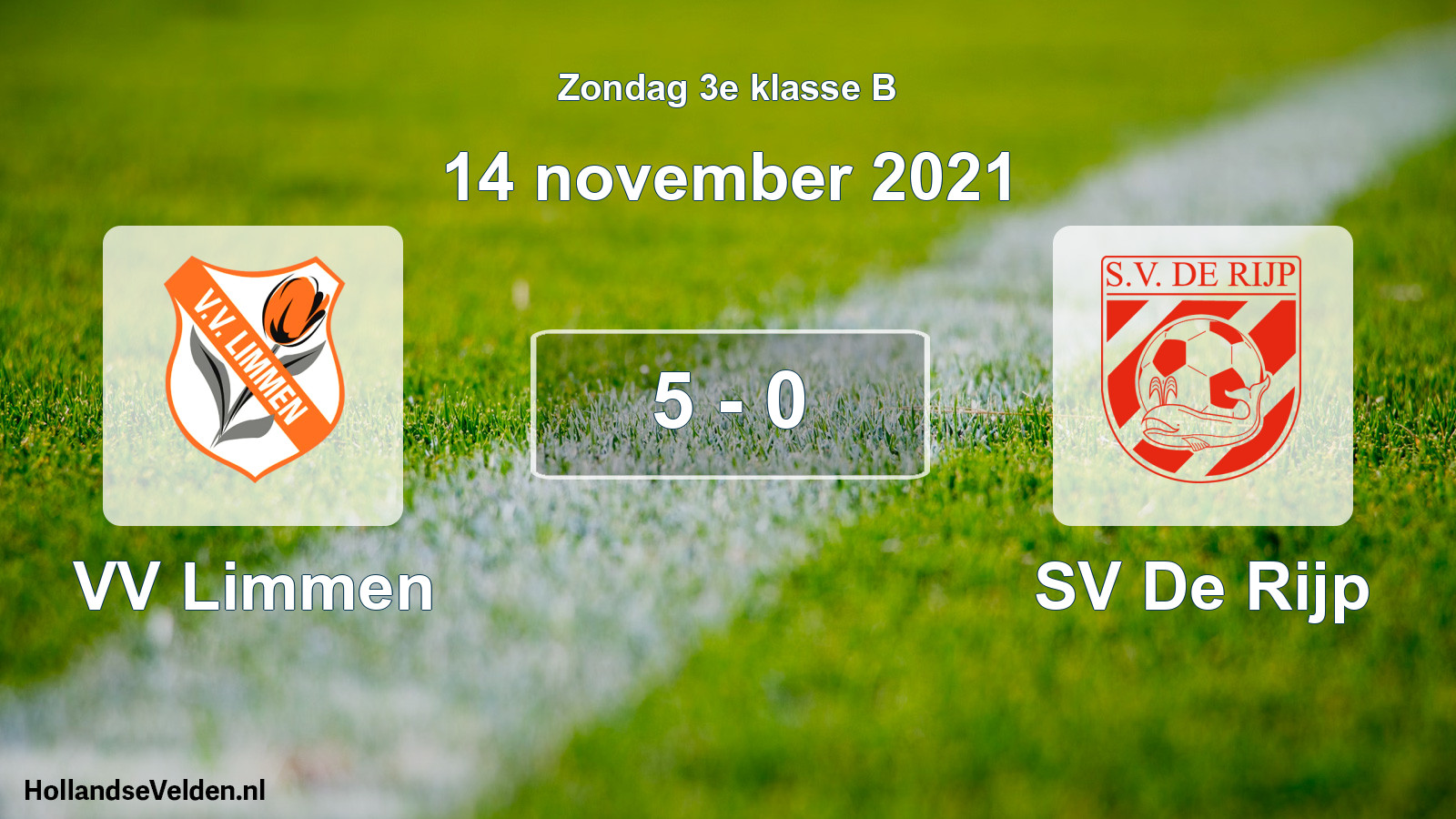 Total number of matches played: VV Limmen - SV De Rijp 5 - 0 (14 November 2021)