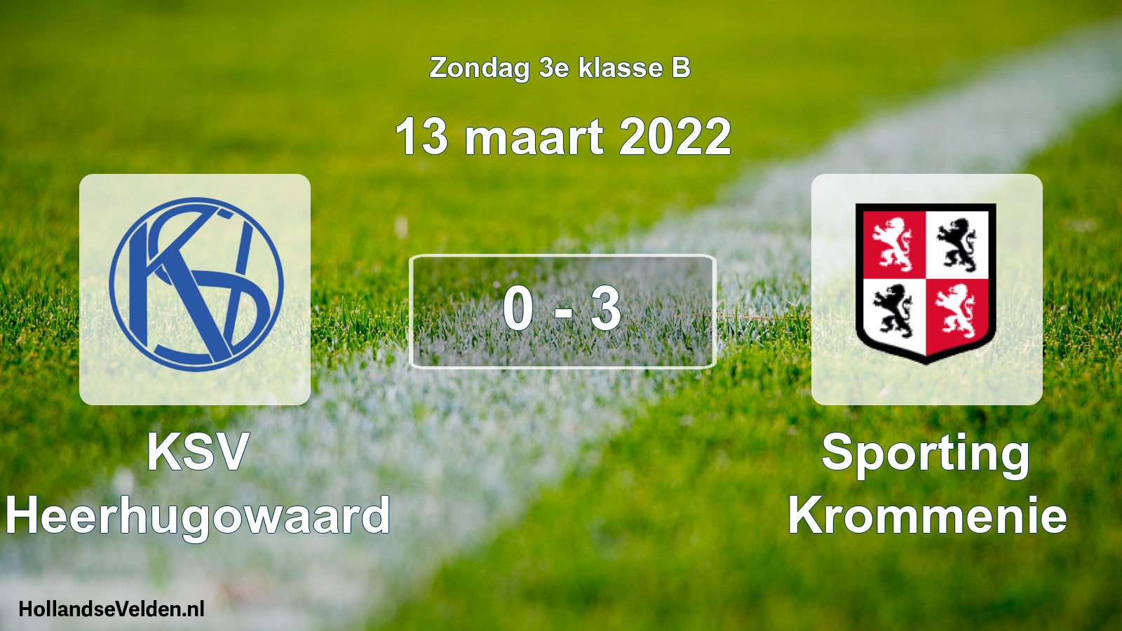 Total number of matches played: KSV Heerhugowaard - Sporting Krommenie 0 - 3 (13 March 2022)