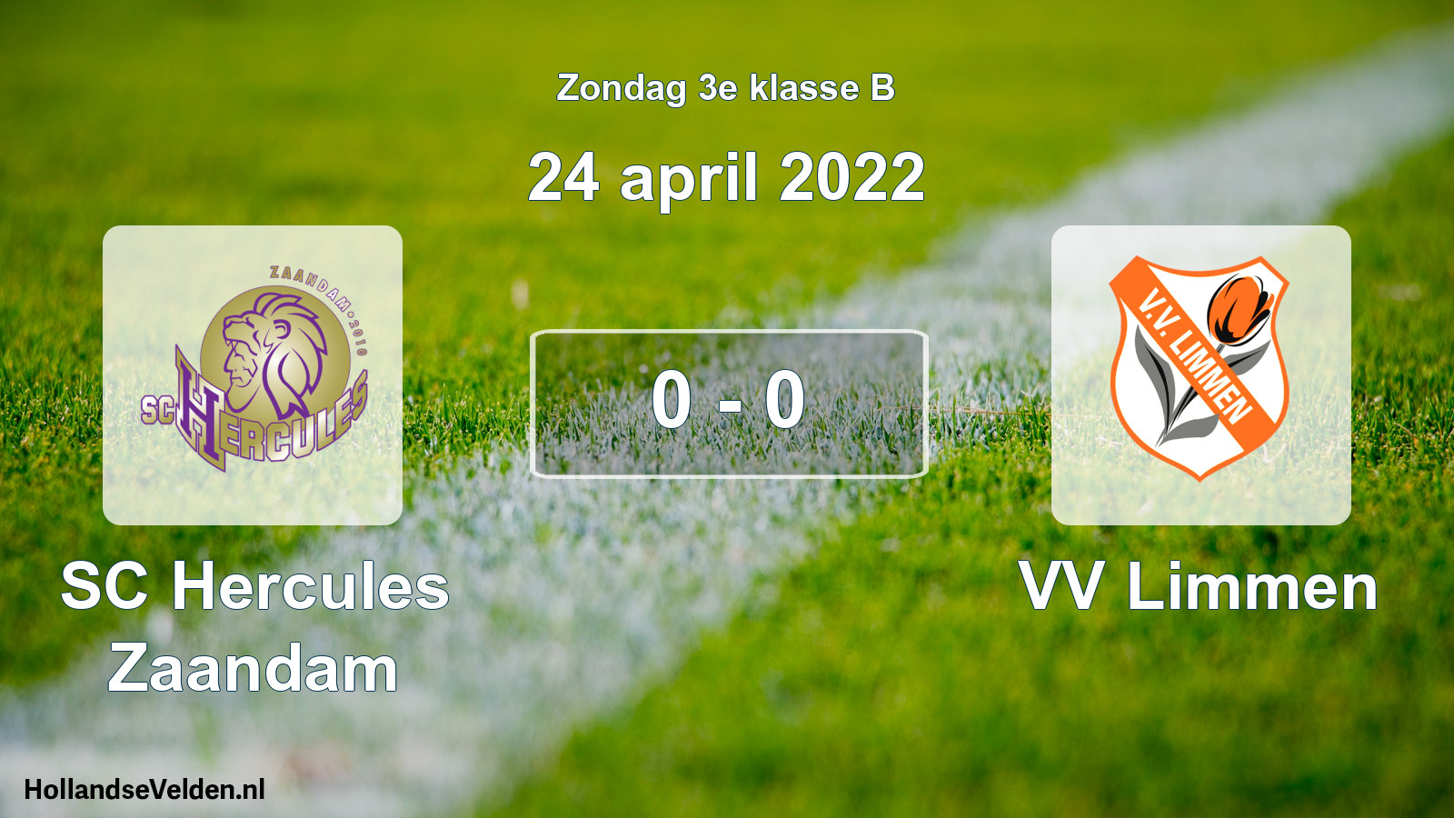 Total number of matches played: SC Hercules Zaandam - VV Limmen 0 - 0 (24 April 2022)