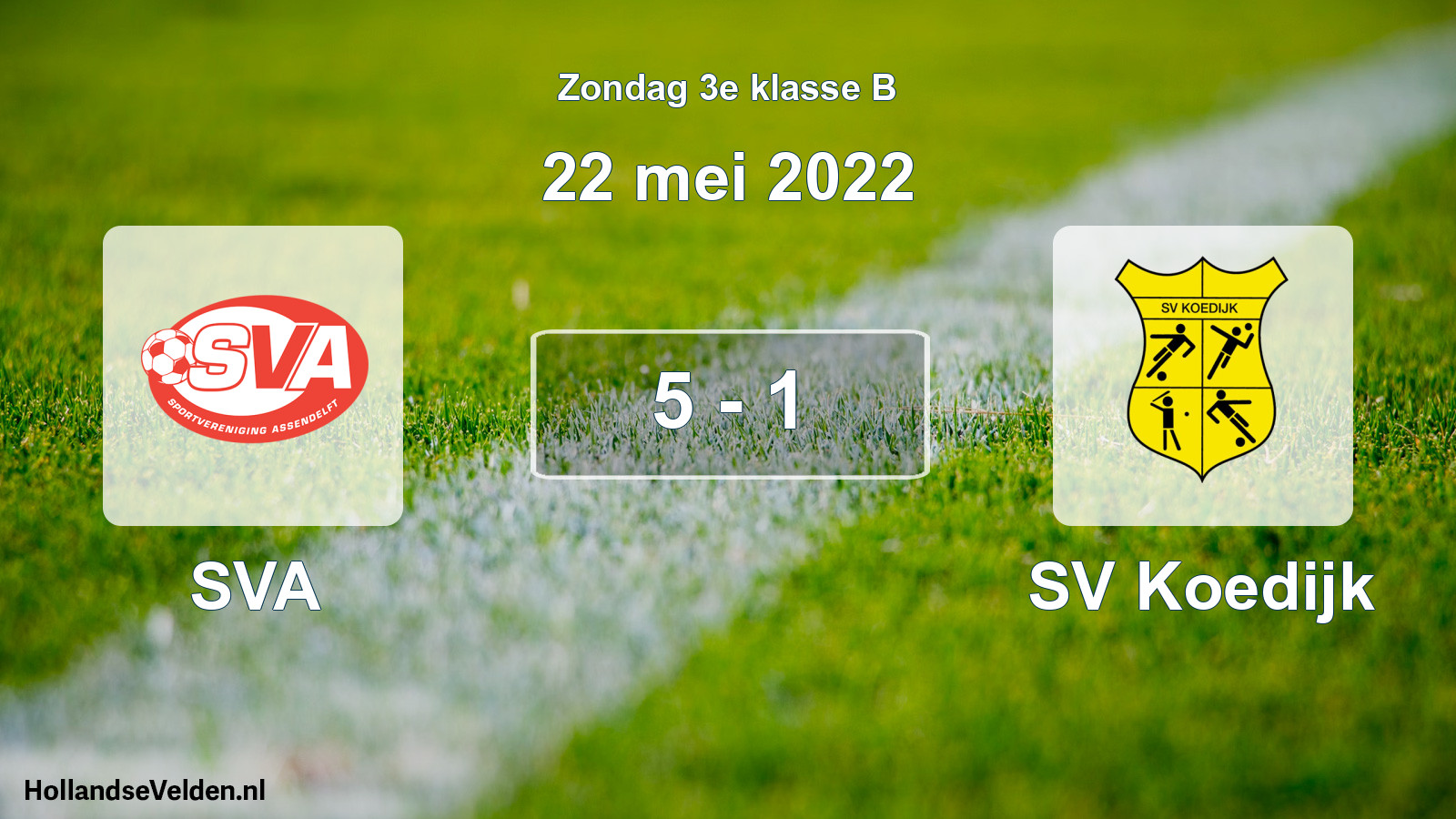 Total number of matches played: SVA - SV Koedijk 5 - 1 (22 May 2022)