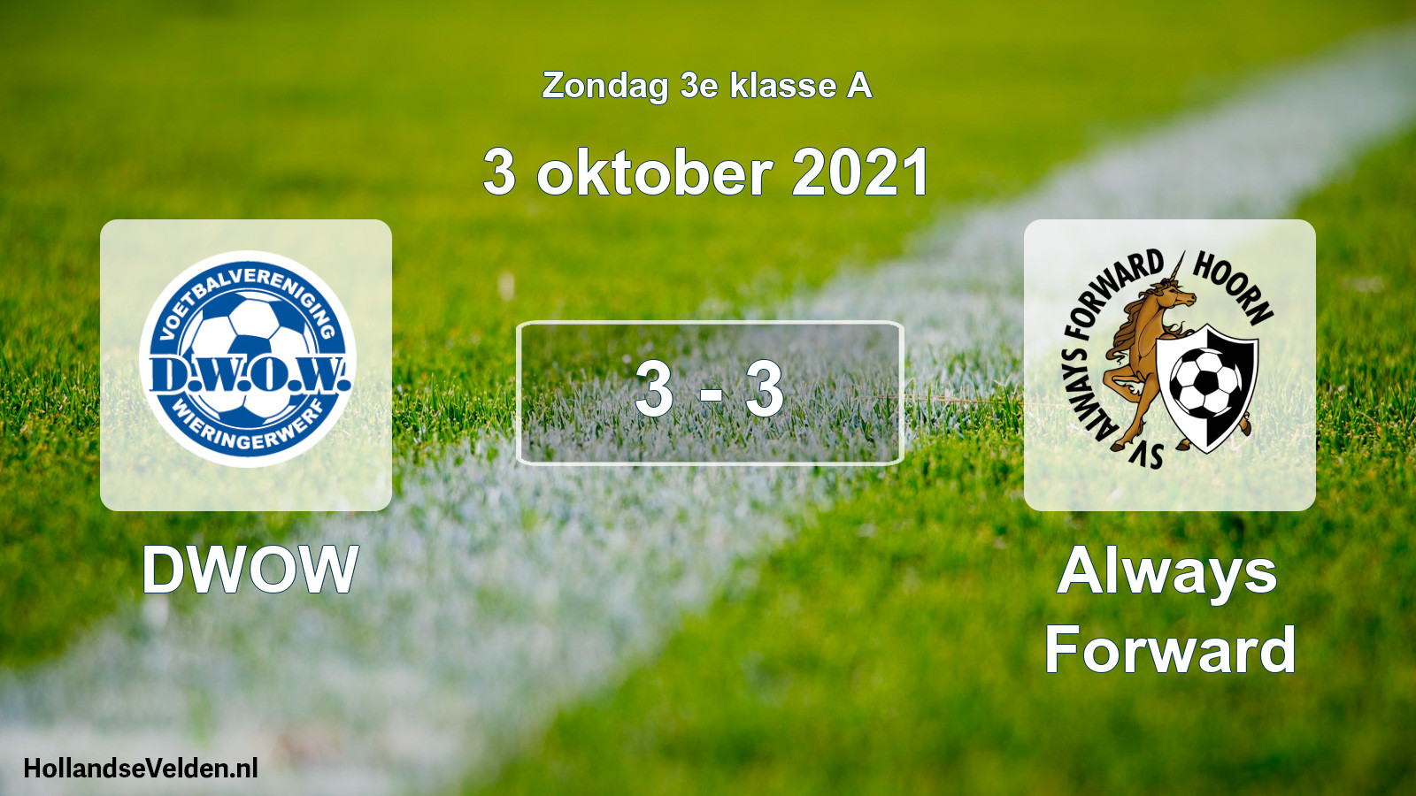 Total number of matches played: DWOW - Always Forward 3 - 3 (3 October 2021)