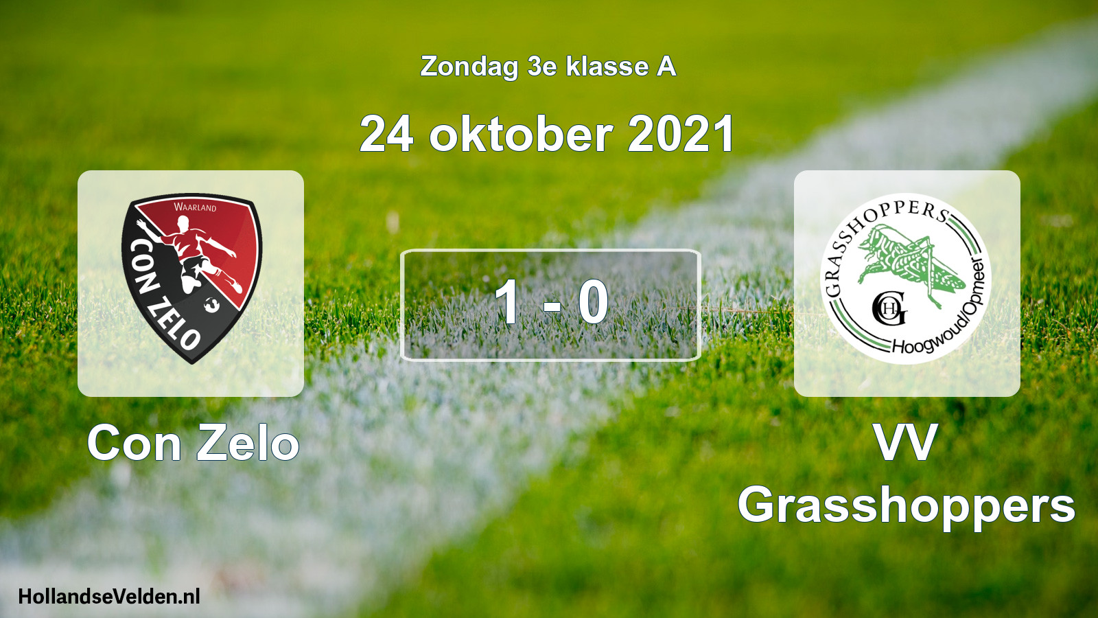 Total number of matches played: Con Zelo - VV Grasshoppers 1 - 0 (24 October 2021)