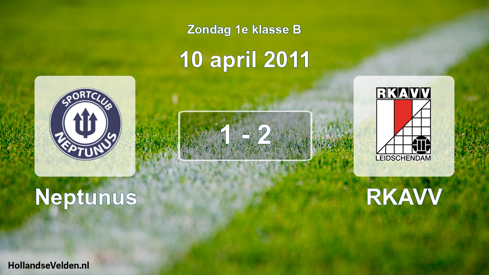 Total number of matches played: Neptunus - RKAVV 1 - 2 (10 April 2011)