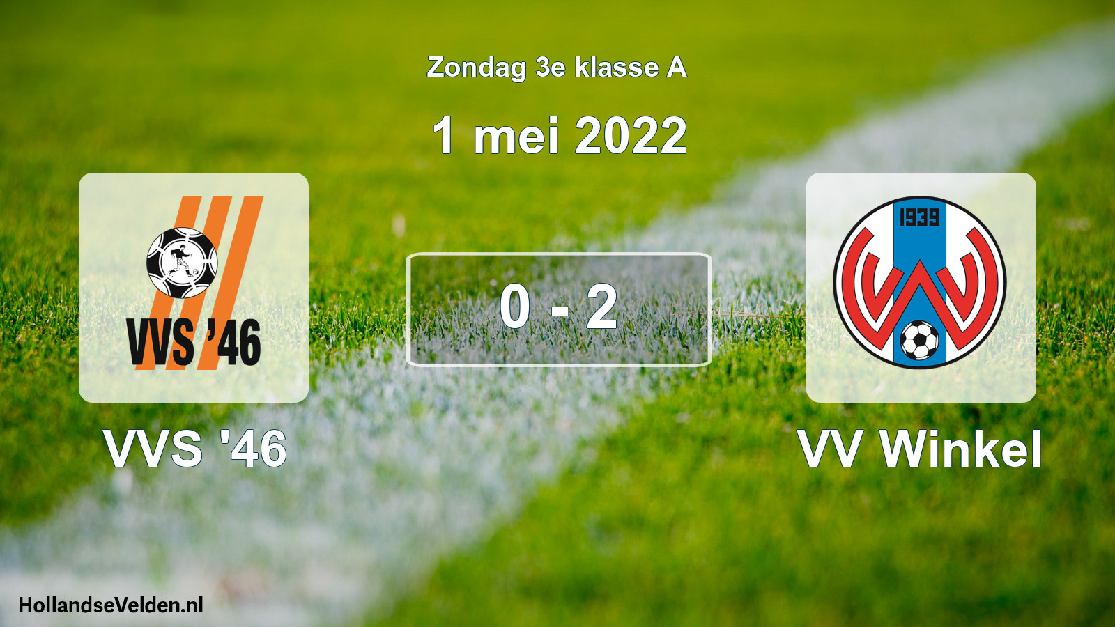 Total number of matches played: VVS '46 - VV Winkel 0 - 2 (1 May 2022)