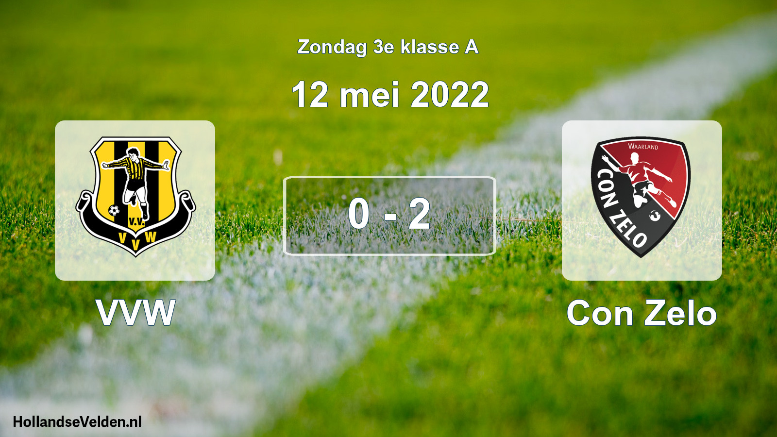 Total number of matches played: VVW - Con Zelo 0 - 2 (12 May 2022)