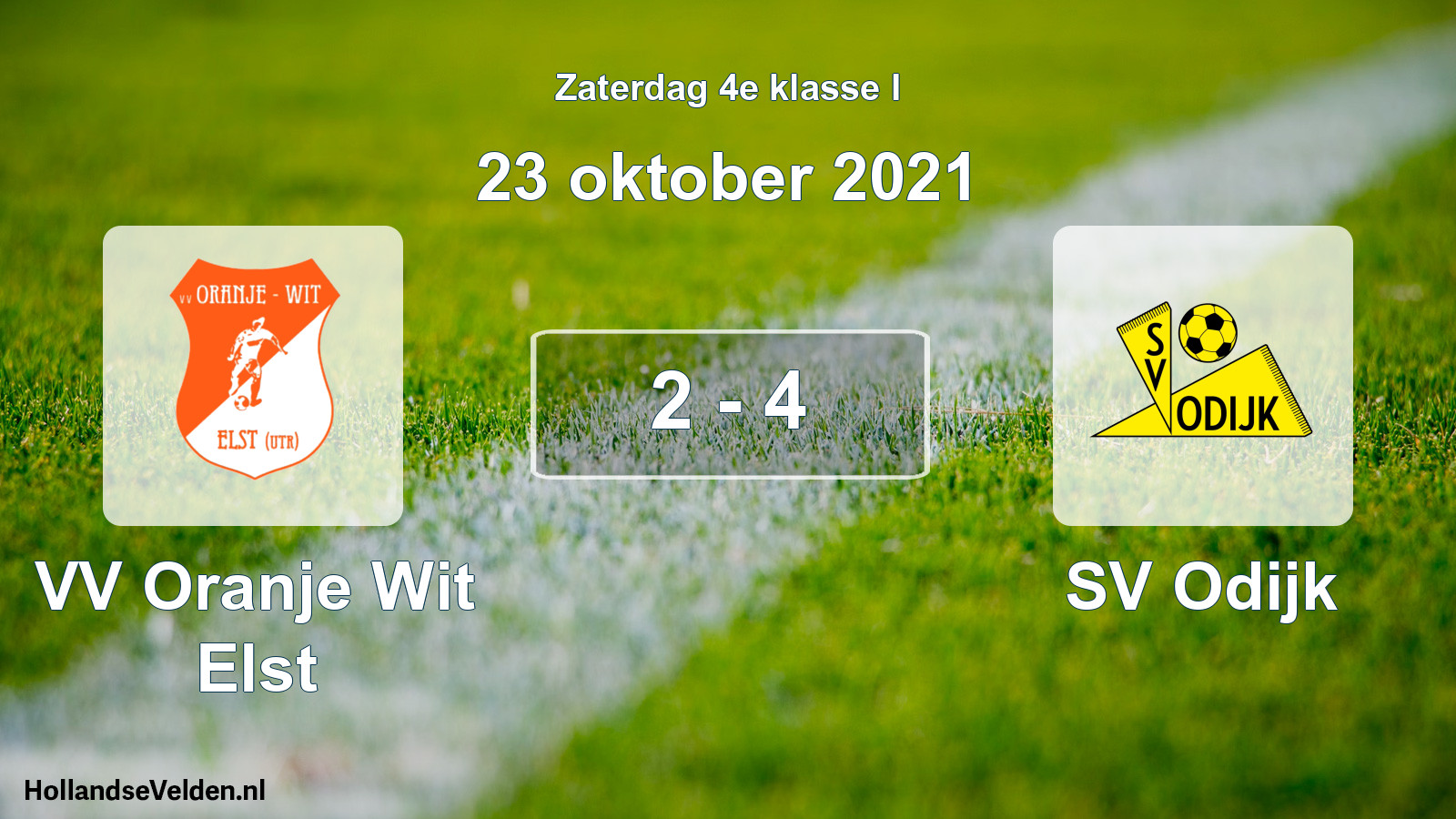 Total number of matches played: VV Oranje Wit Elst - SV Odijk 2 - 4 (23 October 2021)