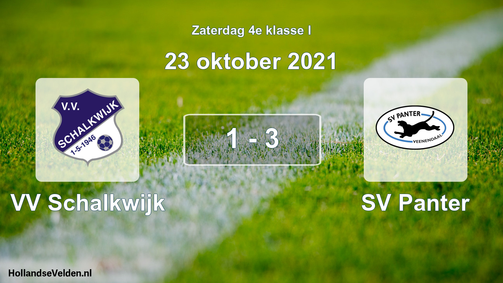 Total number of matches played: VV Schalkwijk - SV Panter 1 - 3 (23 October 2021)