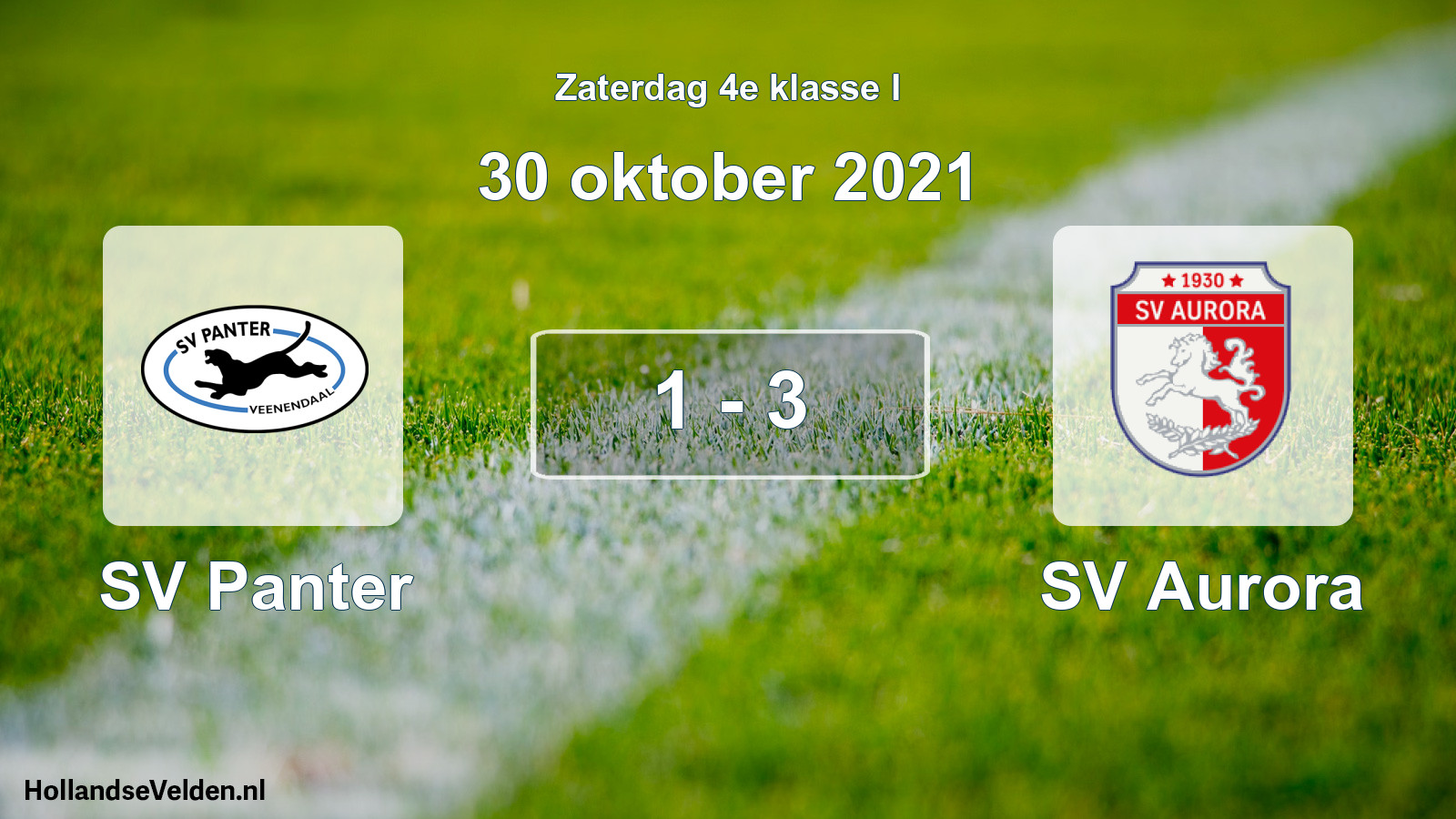 Total number of matches played: SV Panter - SV Aurora 1 - 3 (30 October 2021)