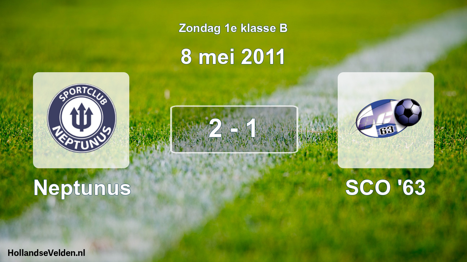 Total number of matches played: Neptunus - SCO '63 2 - 1 (8 May 2011)