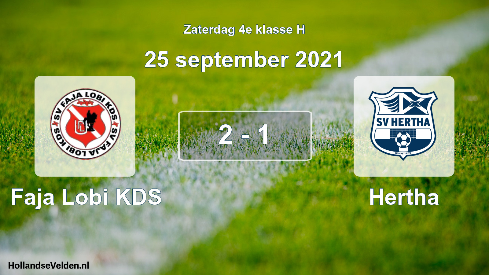 Total number of matches played: Faja Lobi KDS - Hertha 2 - 1 (25 September 2021)