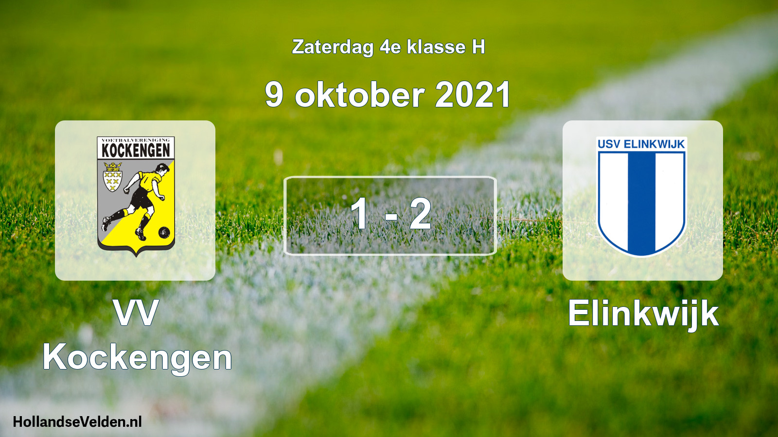 Total number of matches played: VV Kockengen - Elinkwijk 1 - 2 (9 October 2021)