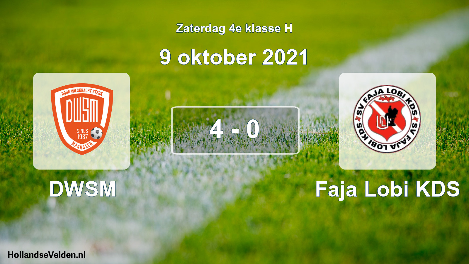 Total number of matches played: DWSM - Faja Lobi KDS 4 - 0 (9 October 2021)