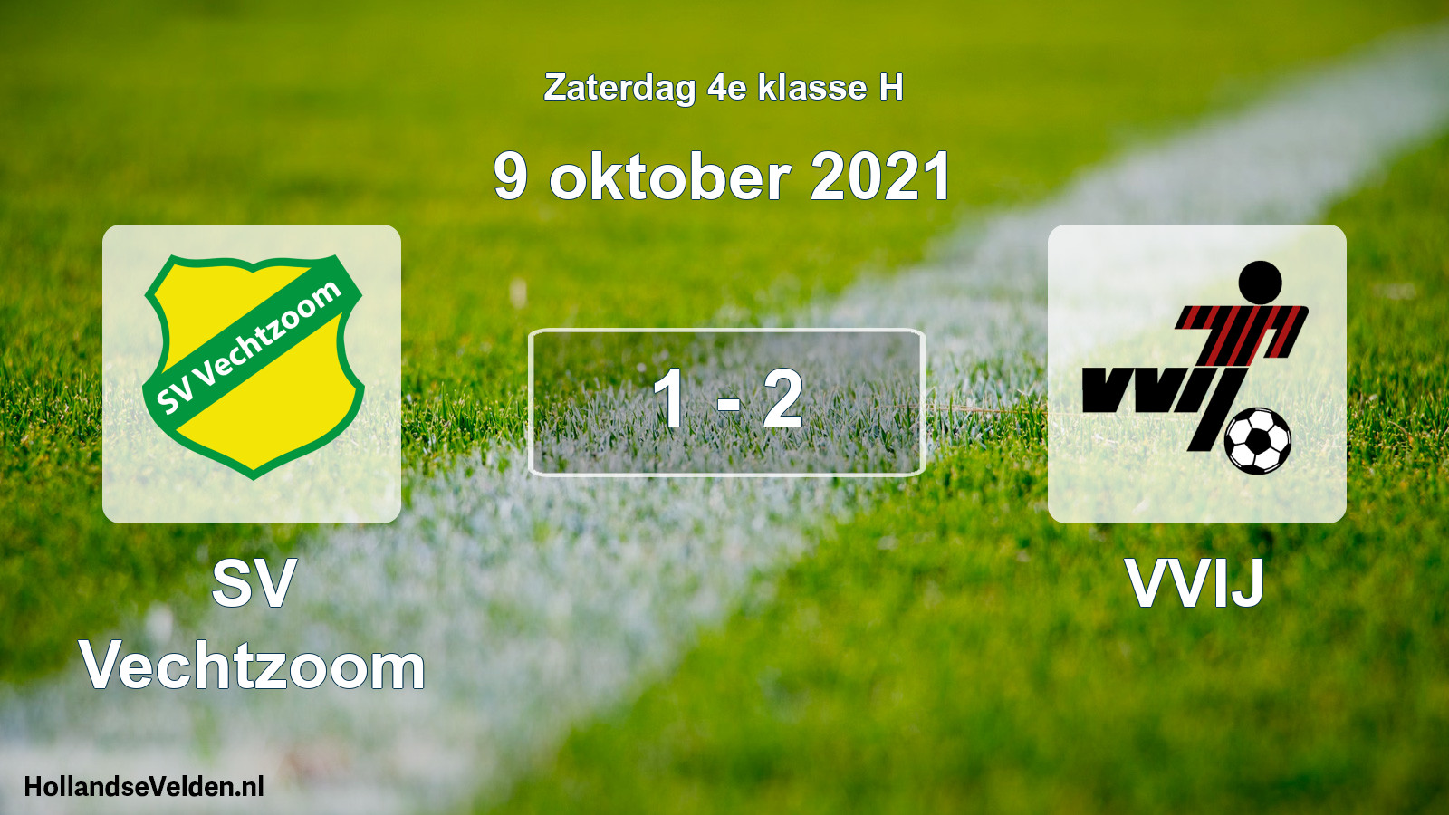 Total number of matches played: SV Vechtzoom - VVIJ 1 - 2 (9 October 2021)