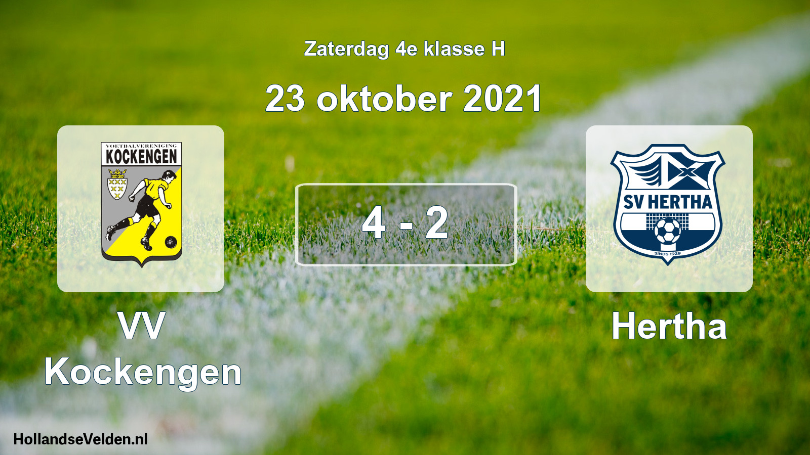 Total number of matches played: VV Kockengen - Hertha 4 - 2 (23 October 2021)