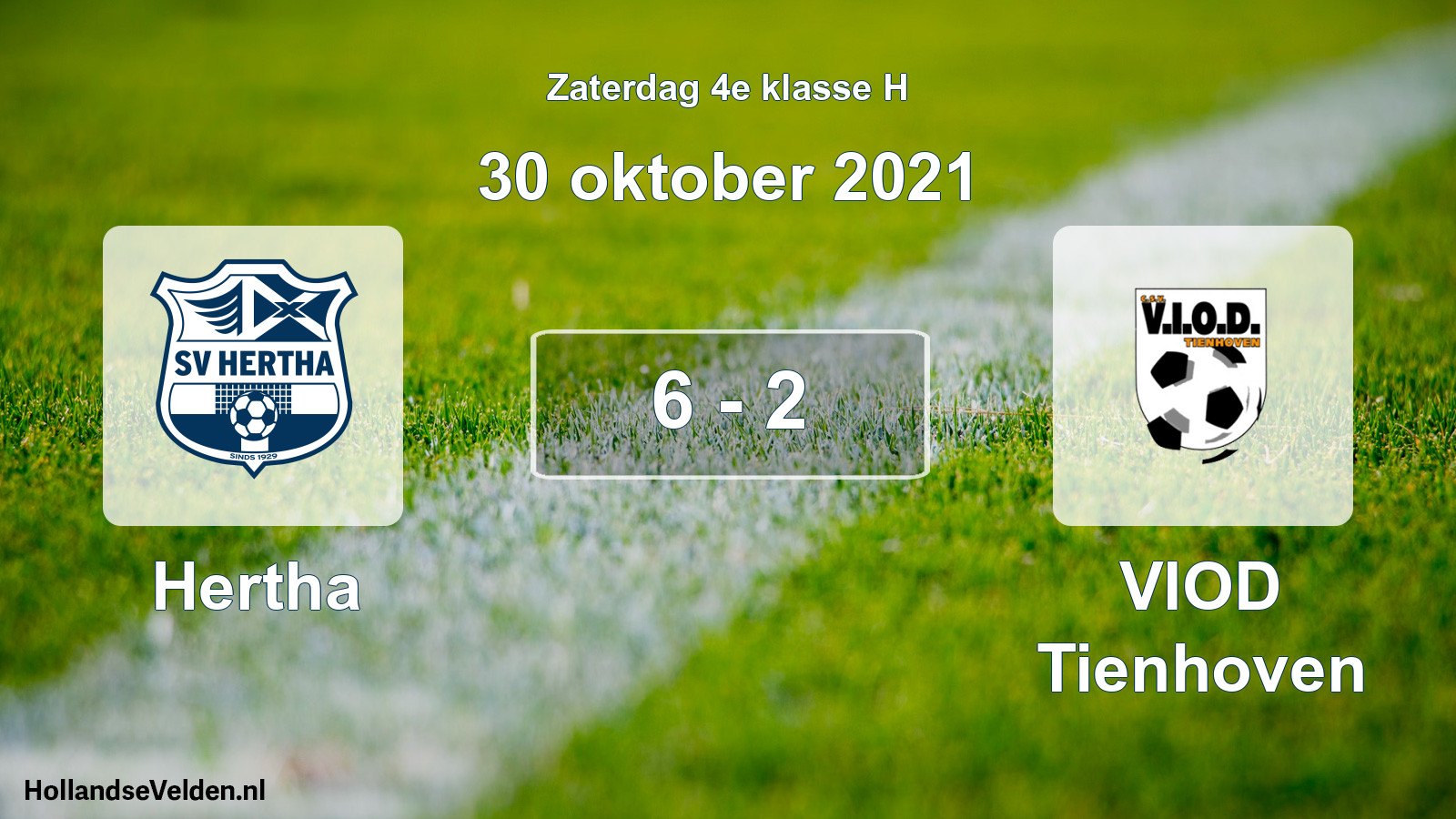 Total number of matches played: Hertha - VIOD Tienhoven 6 - 2 (30 October 2021)