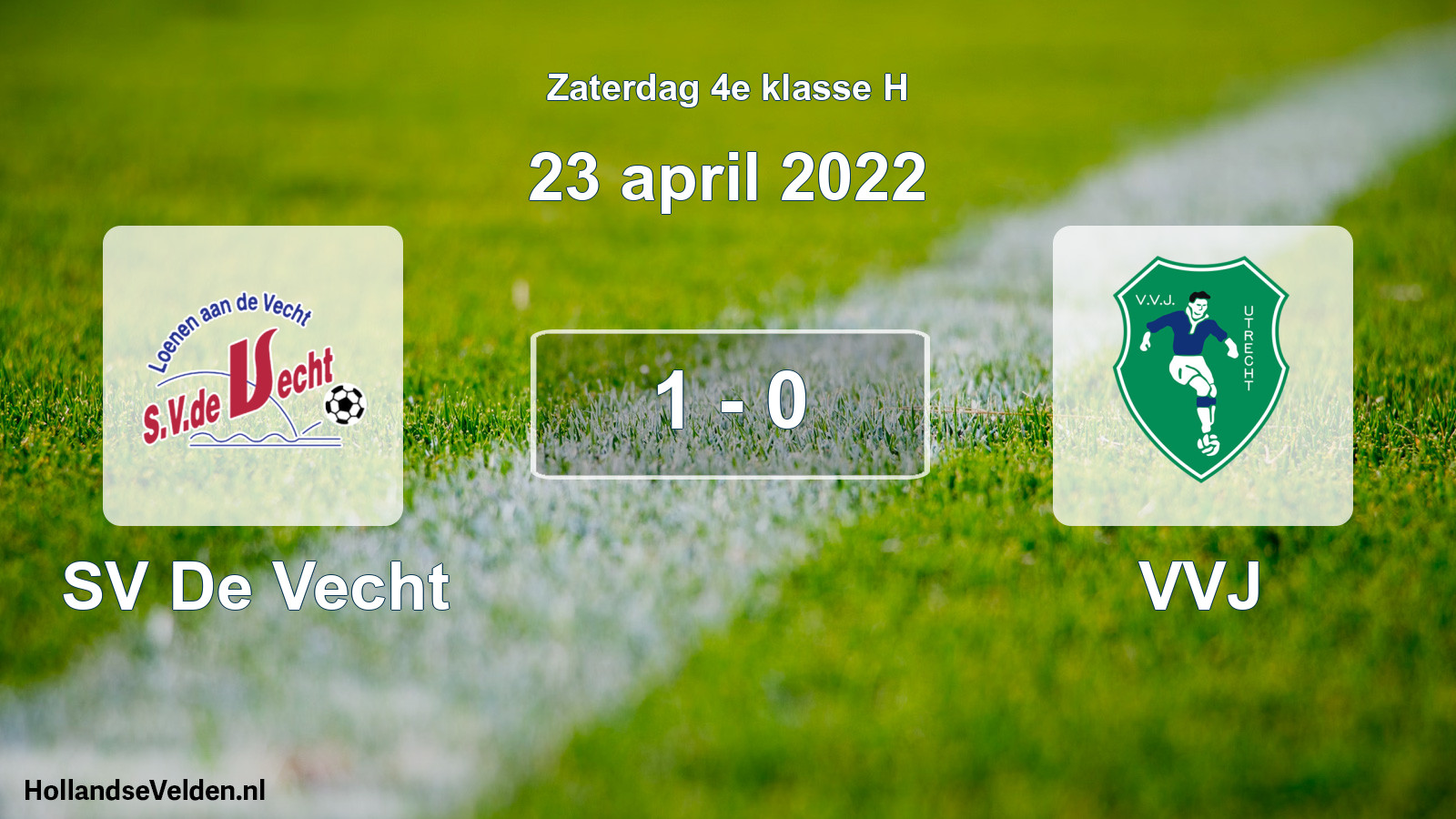 Total number of matches played: SV De Vecht - VVJ 1 - 0 (23 April 2022)