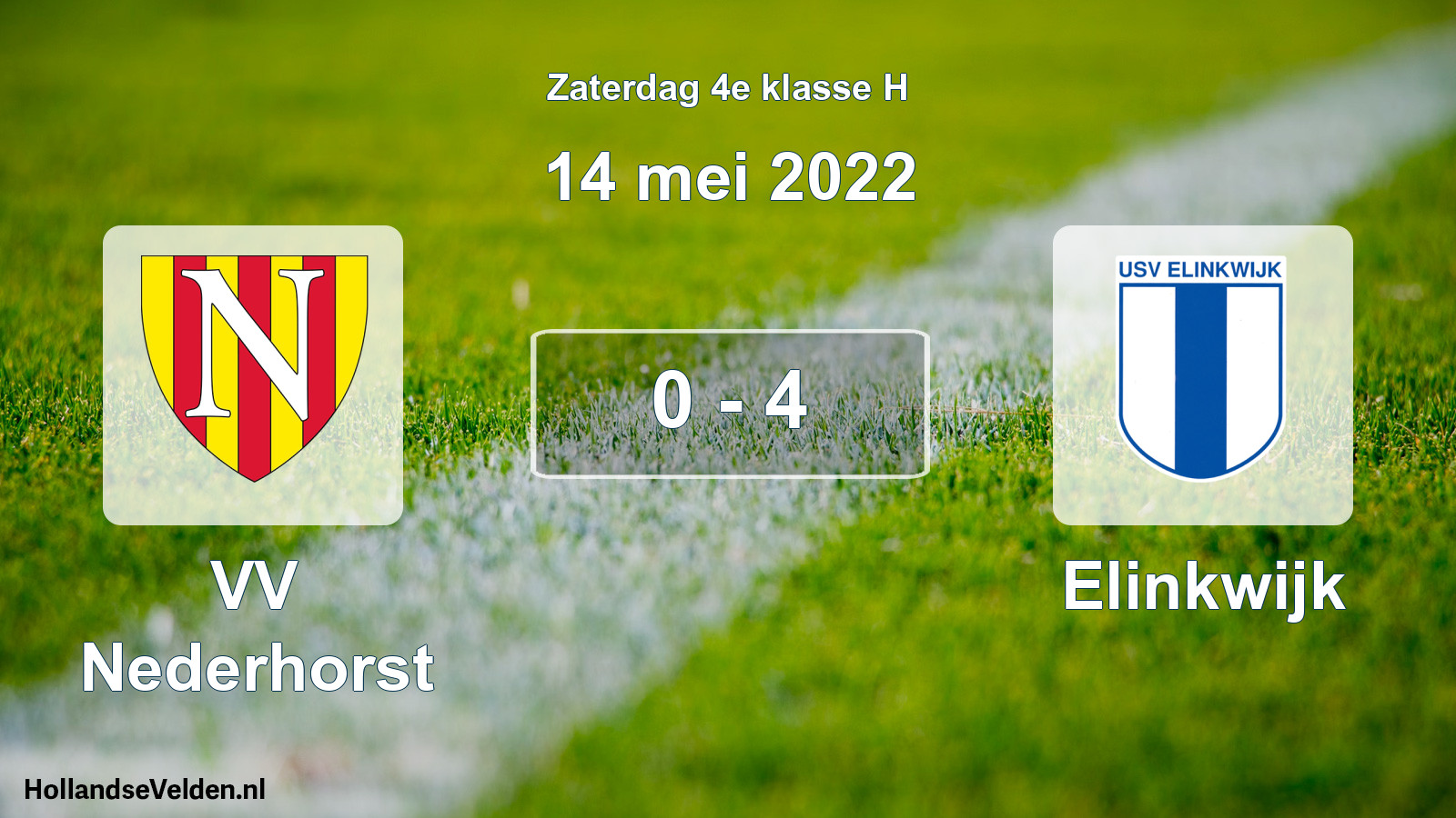 Total number of matches played: VV Nederhorst - Elinkwijk 0 - 4 (14 May 2022)