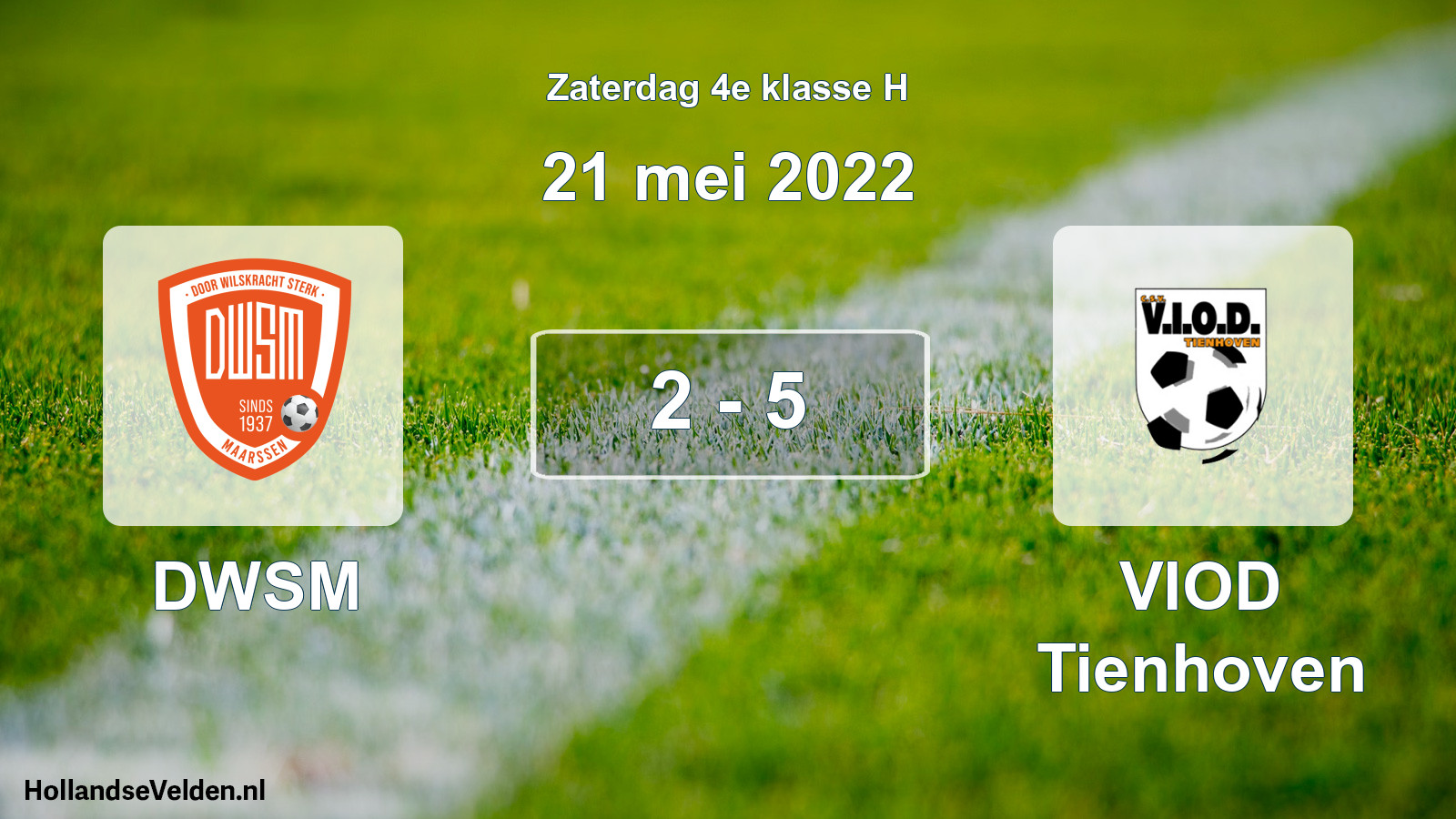 Total number of matches played: DWSM - VIOD Tienhoven 2 - 5 (21 May 2022)