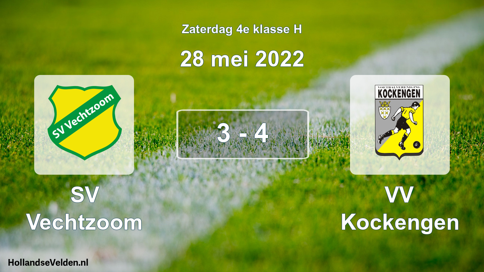 Total number of matches played: SV Vechtzoom - VV Kockengen 3 - 4 (28 May 2022)