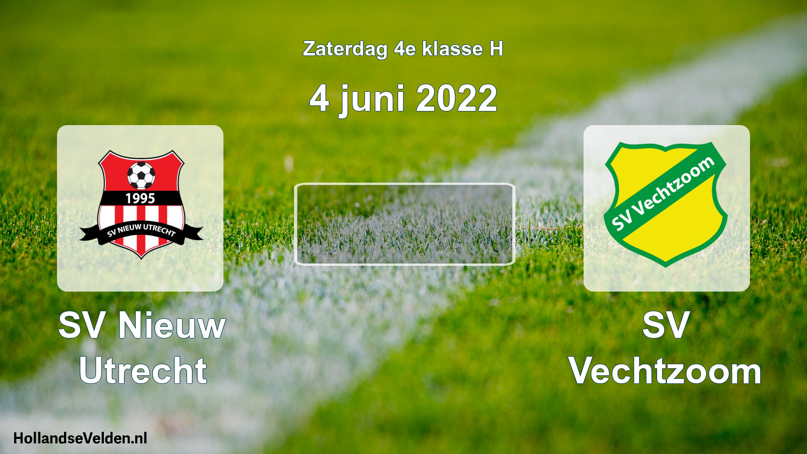 Scheduled Match: SV Nieuw Utrecht - SV Vechtzoom (4 June 2022)