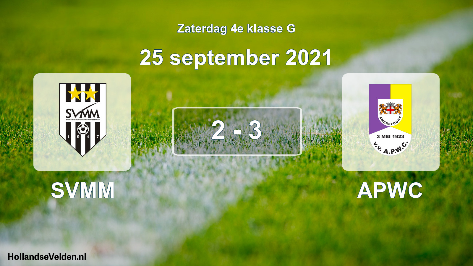 Total number of matches played: SVMM - APWC 2 - 3 (25 September 2021)