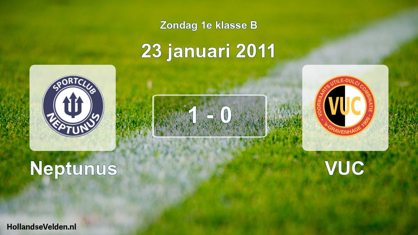 Total number of matches played: Neptunus - VUC 1 - 0 (23 January 2011)