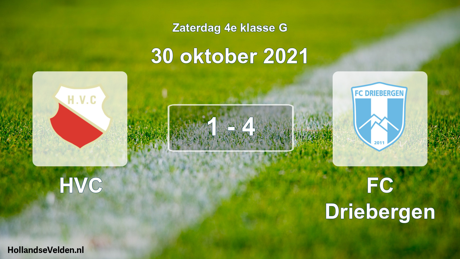 Total number of matches played: HVC - FC Driebergen 1 - 4 (30 October 2021)