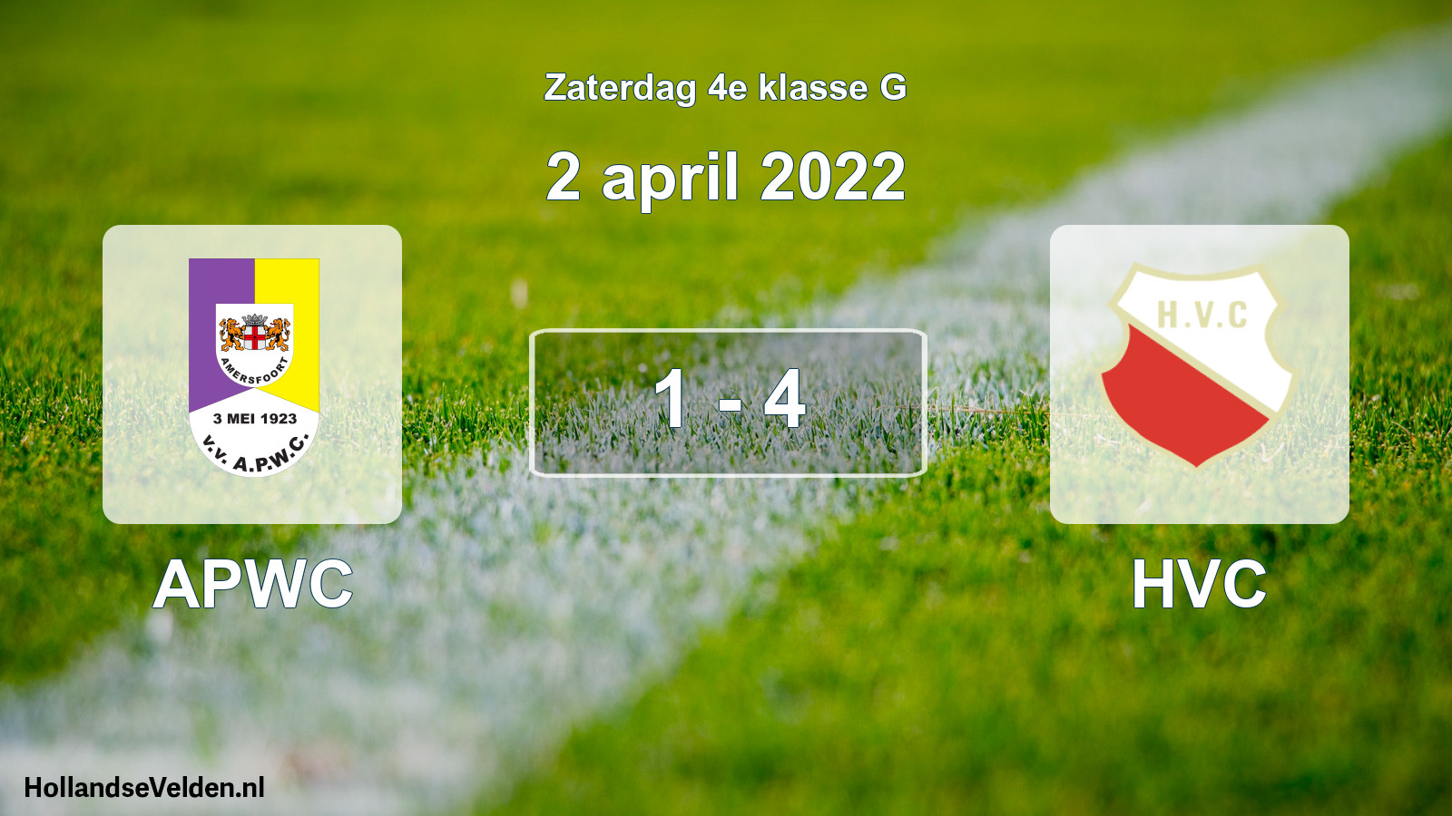 Total number of matches played: APWC - HVC 1 - 4 (2 April 2022)
