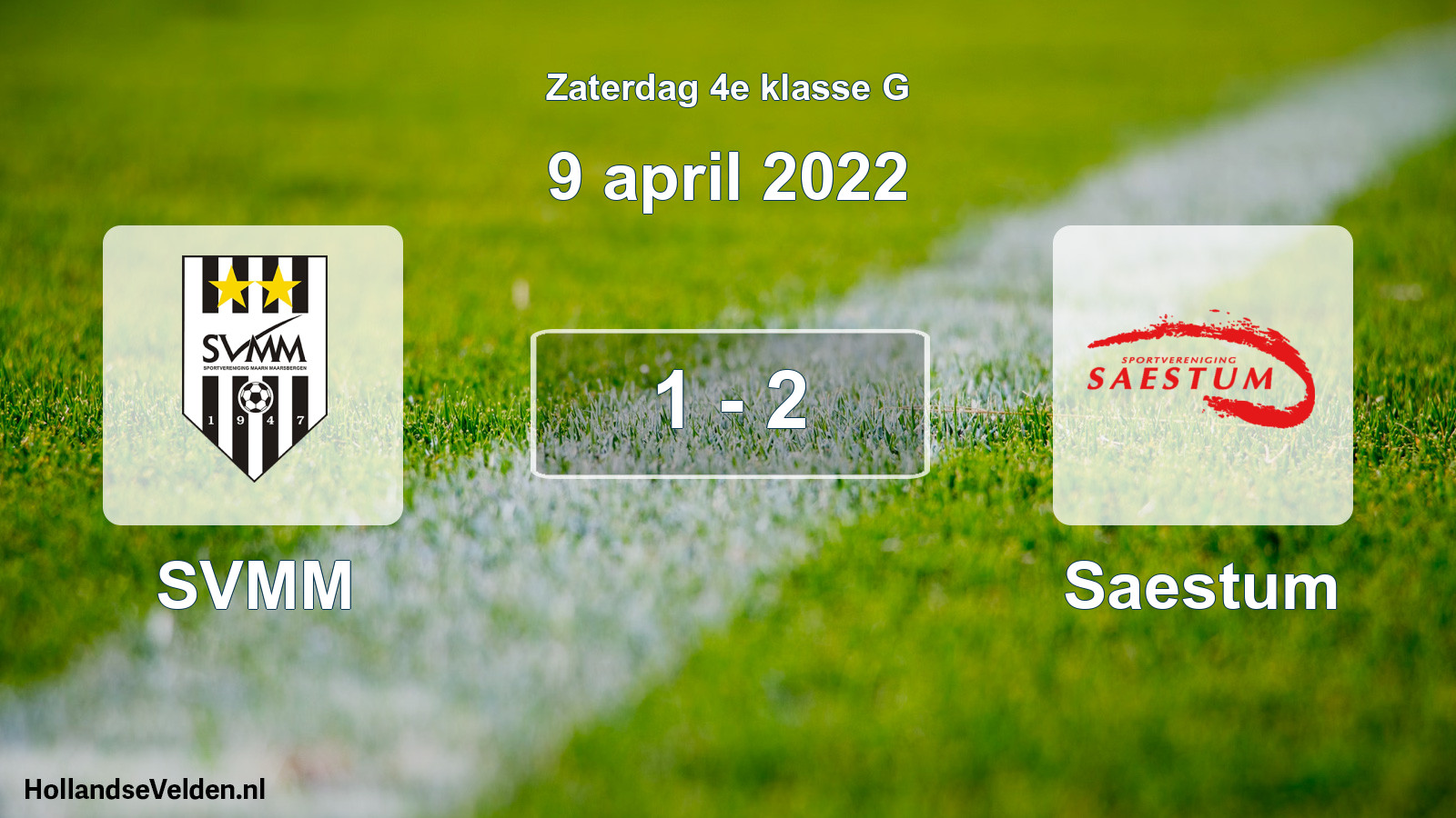 Total number of matches played: SVMM - Saestum 1 - 2 (9 April 2022)