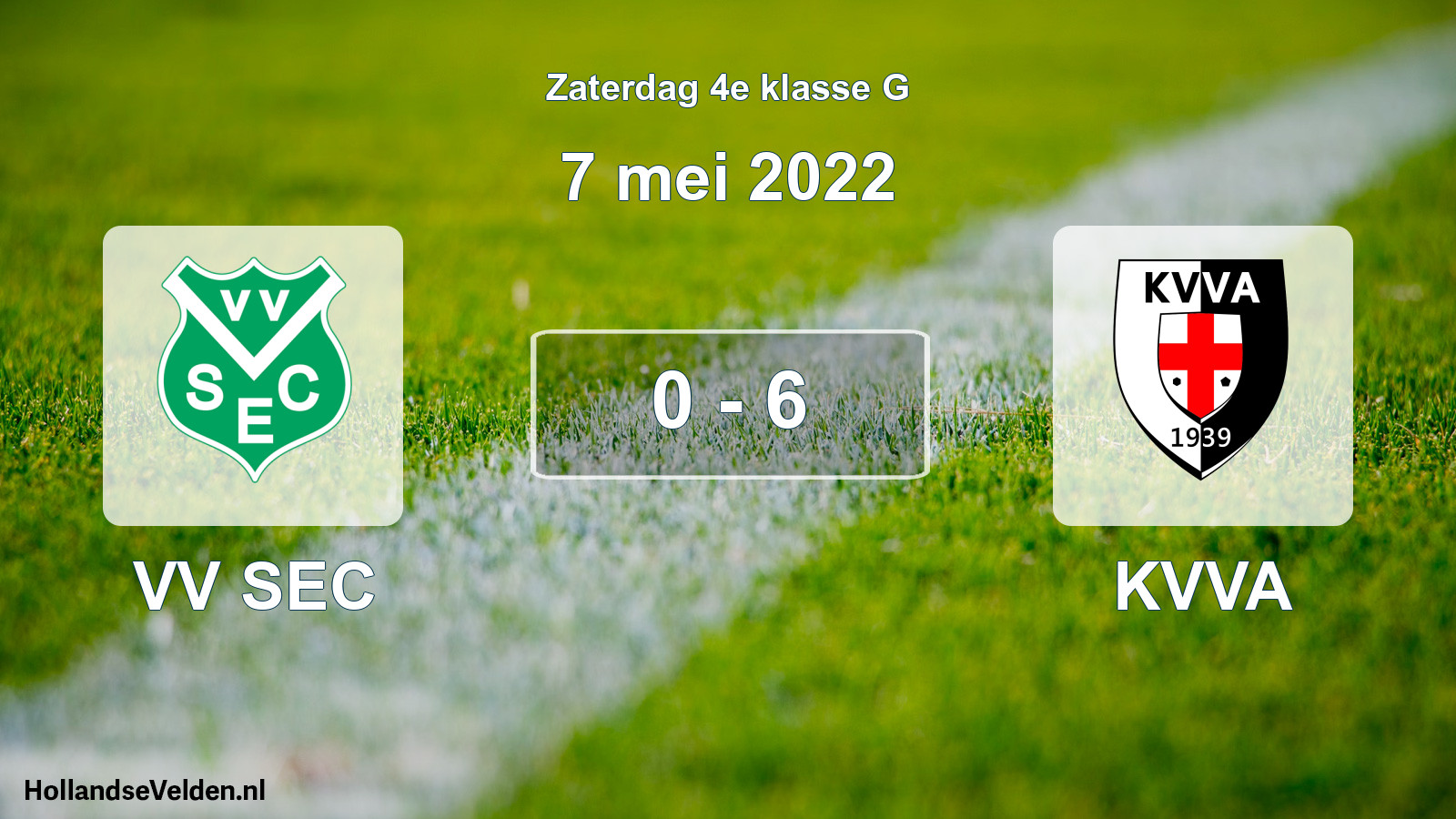 Total number of matches played: VV SEC - KVVA 0 - 6 (7 May 2022)
