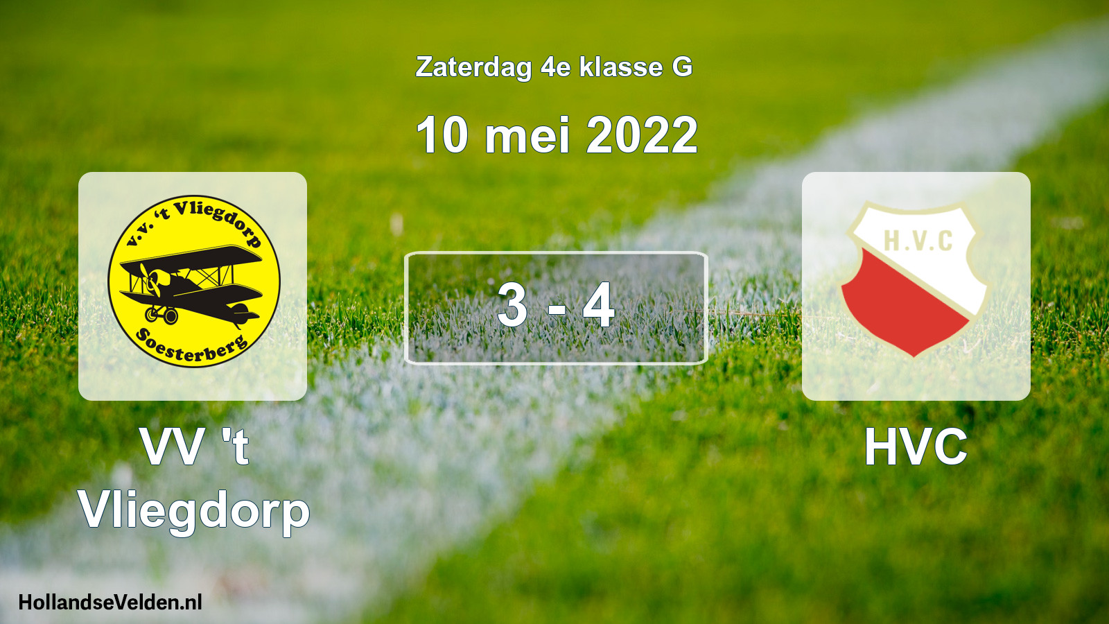 Total number of matches played: VV 't Vliegdorp - HVC 3 - 4 (10 May 2022)