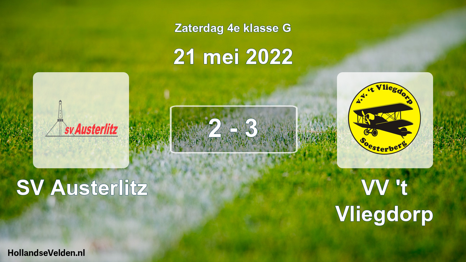 Total number of matches played: SV Austerlitz - VV 't Vliegdorp 2 - 3 (21 May 2022)