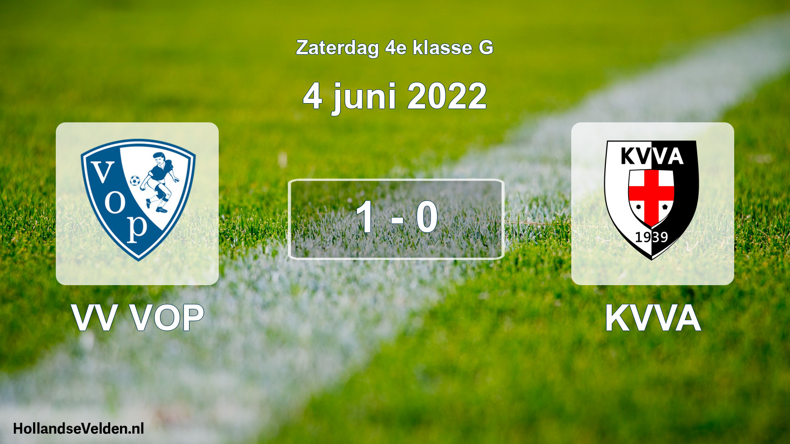 Total number of matches played: VV VOP - KVVA 1 - 0 (4 June 2022)
