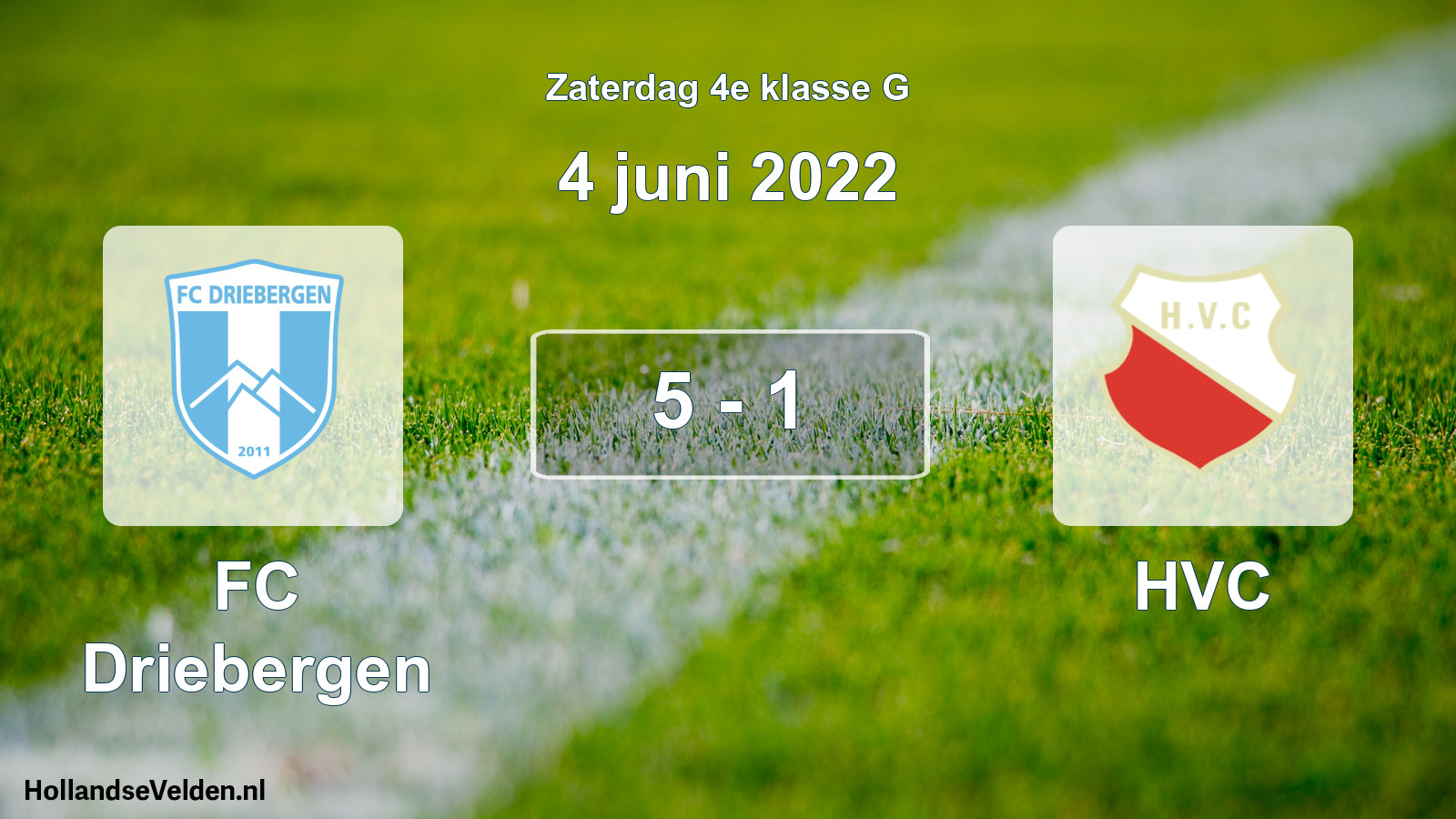 Total number of matches played: FC Driebergen - HVC 5 - 1 (4 June 2022)