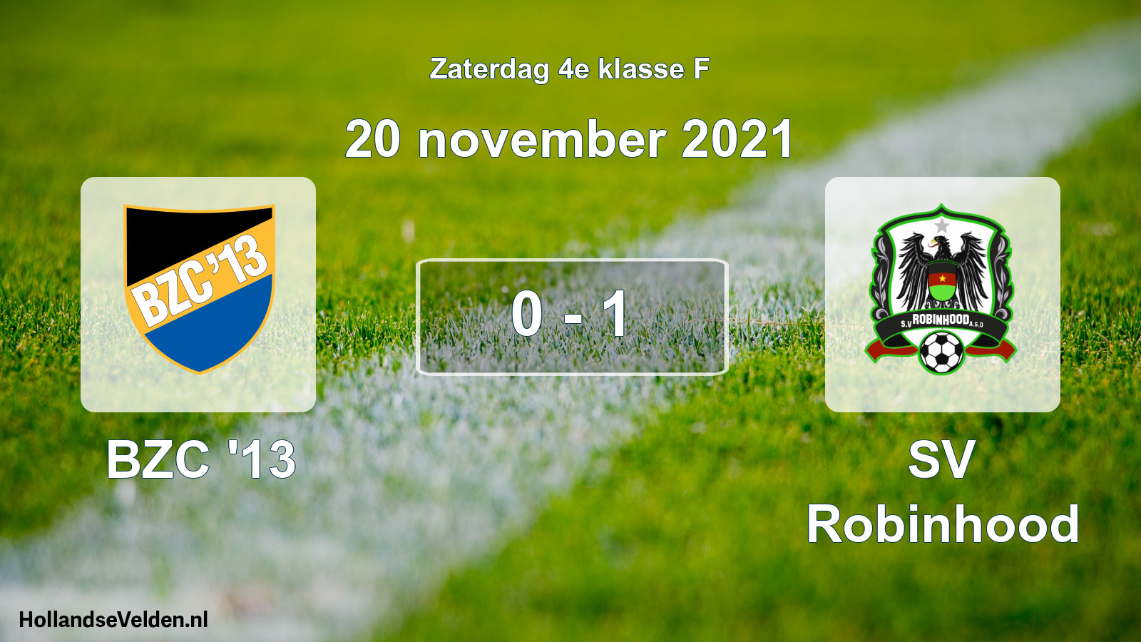 Total number of matches played: BZC '13 - SV Robinhood 0 - 1 (20 November 2021)