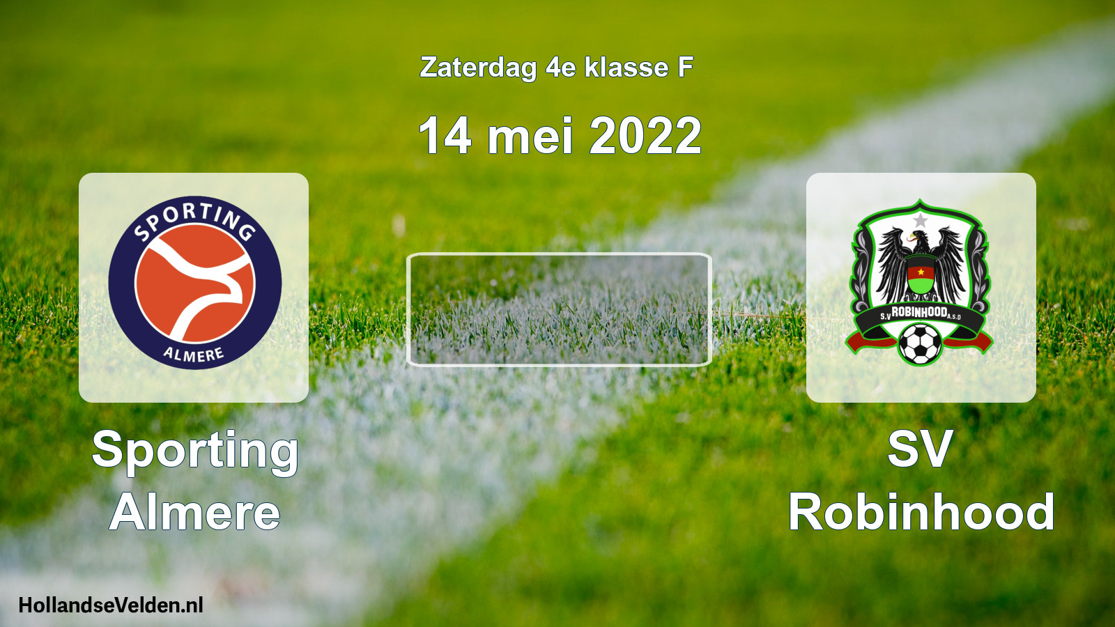Scheduled Match: Sporting Almere - SV Robinhood (14 May 2022)
