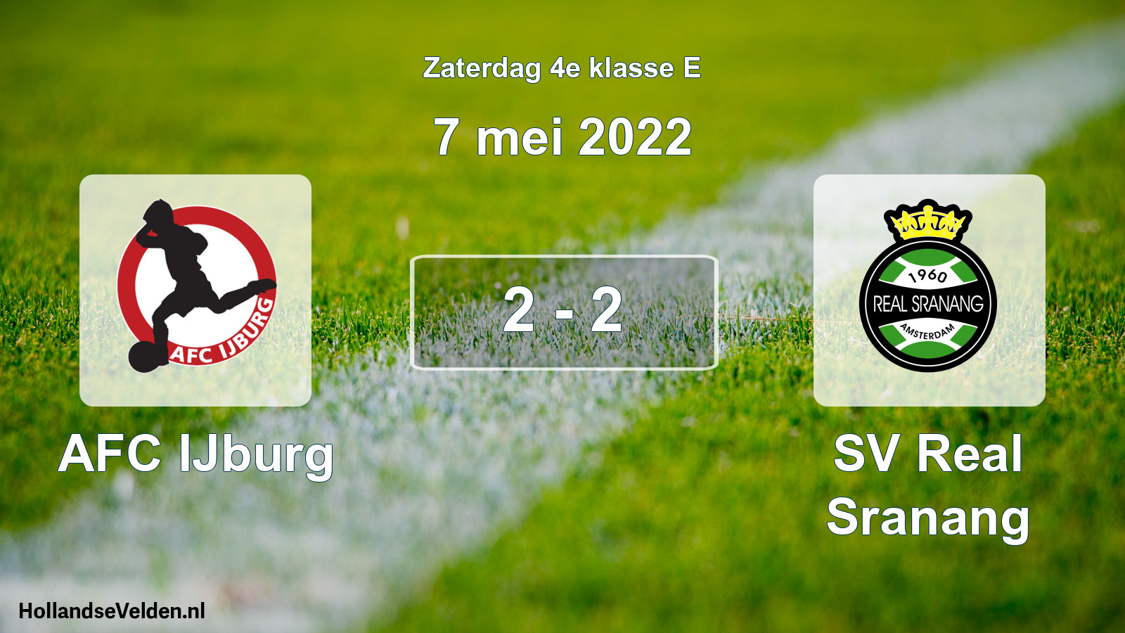 Total number of matches played: AFC IJburg - SV Real Sranang 2 - 2 (7 May 2022)