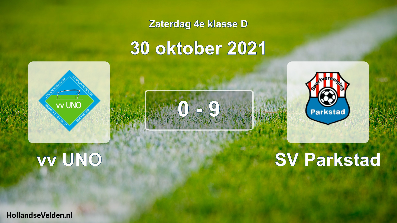 Total number of matches played: vv UNO - SV Parkstad 0 - 9 (30 October 2021)