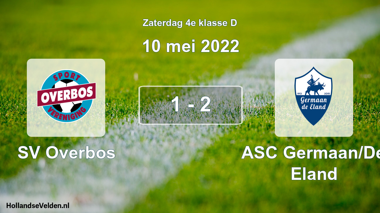 Total number of matches played: SV Overbos - ASC Germaan/De Eland 1 - 2 (10 May 2022)