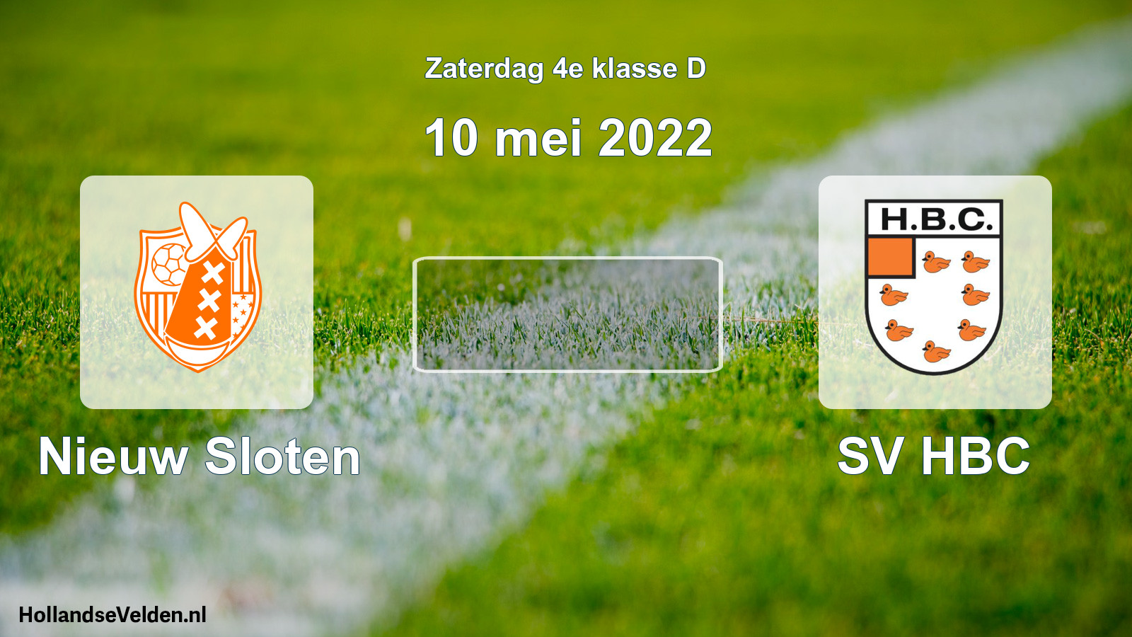 Scheduled Match: Nieuw Sloten - SV HBC (10 May 2022)