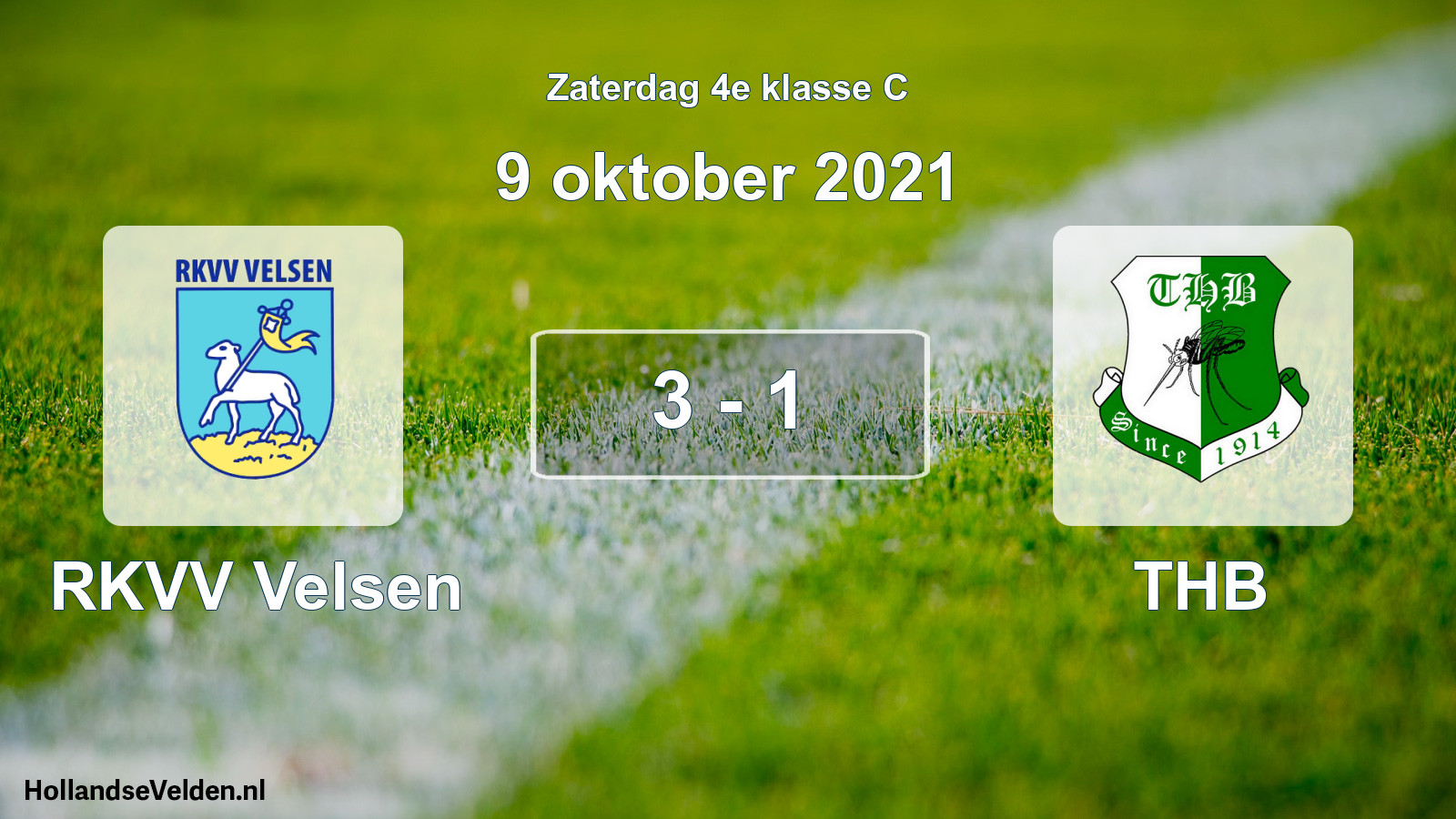 Total number of matches played: RKVV Velsen - THB 3 - 1 (9 October 2021)