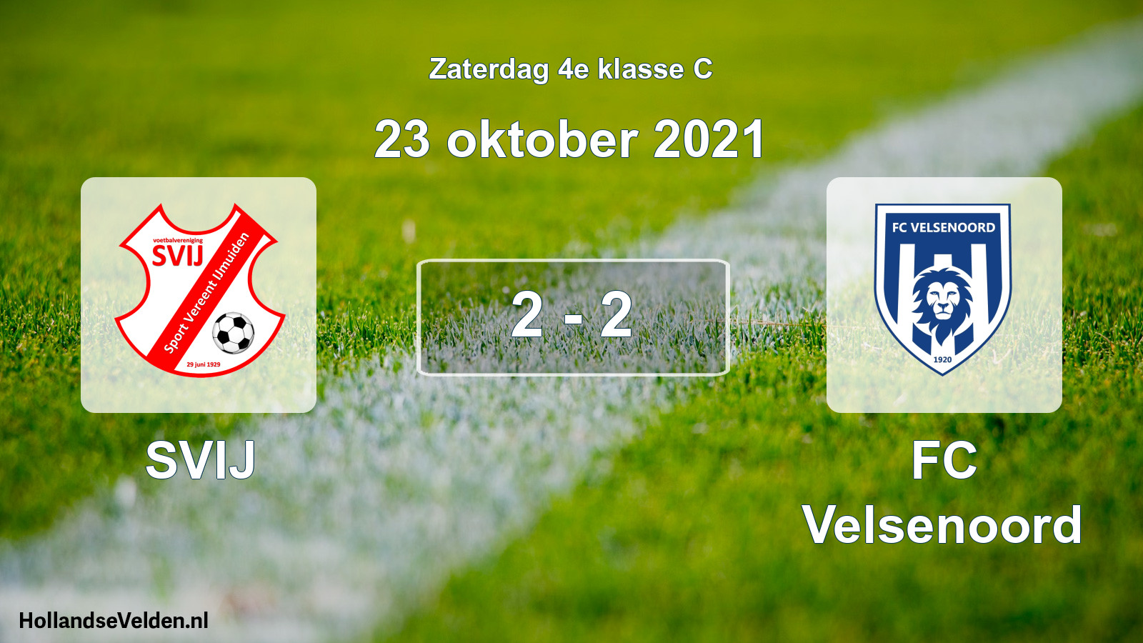 Total number of matches played: SVIJ - FC Velsenoord 2 - 2 (23 October 2021)