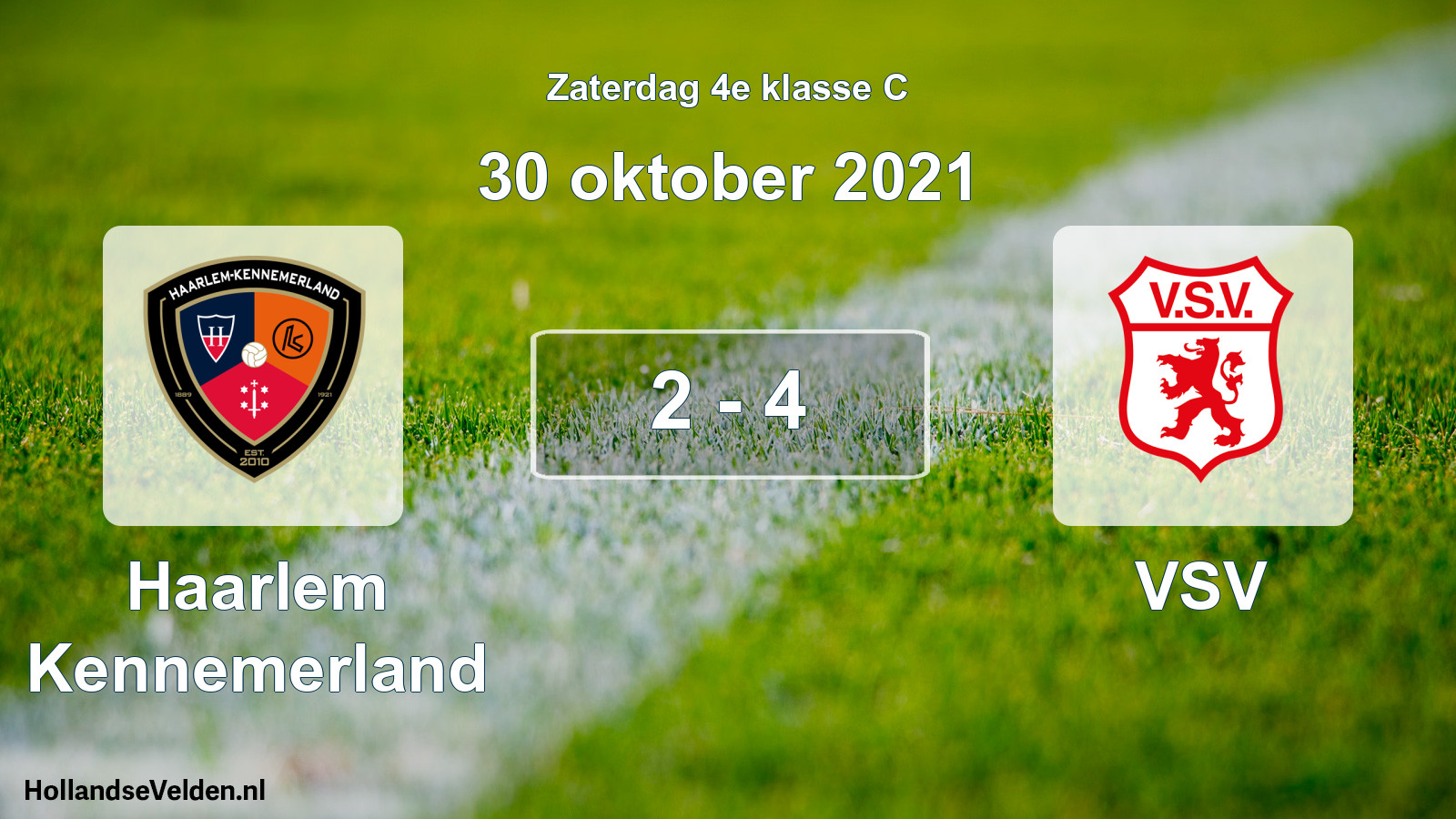 Total number of matches played: Haarlem Kennemerland - VSV 2 - 4 (30 October 2021)