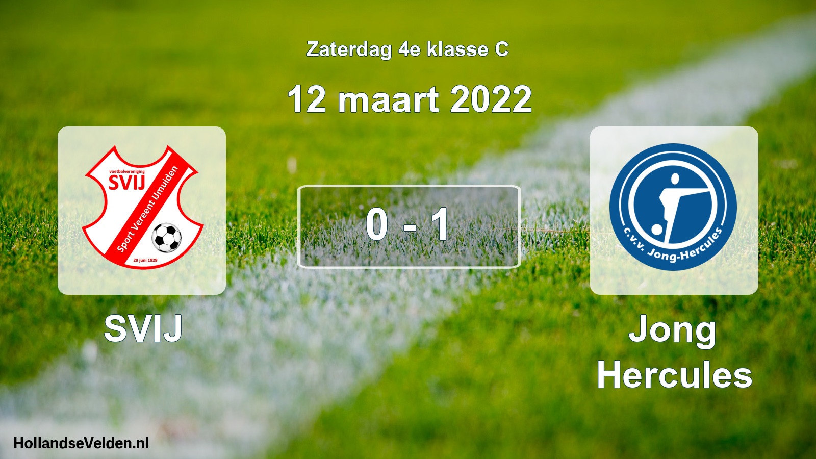 Total number of matches played: SVIJ - Jong Hercules 0 - 1 (12 March 2022)